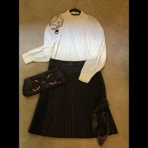 Faux Leather Skirt NWNT